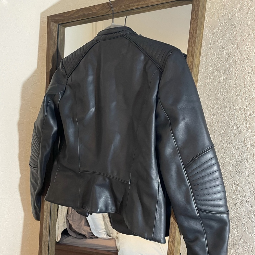 Zara Basics Faux Leather Jacket - Picture 4 of 4